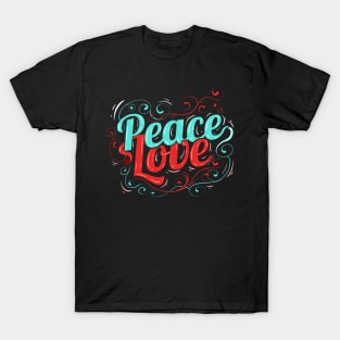 Peace and Love Hippie Human LGBTQ T-Shirt